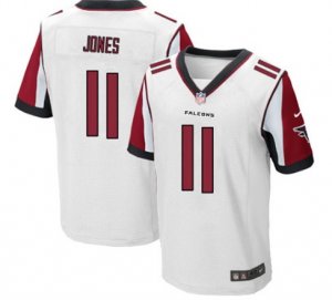 Nike NFL Atlanta Falcons #11 Julio Jones White Elite Jersey
