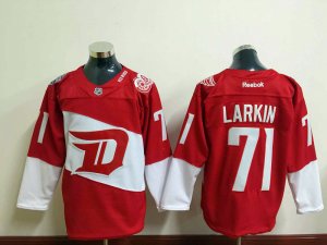 Detroit Red Wings #71 Dylan Larkin Red red 2016 winter classic Jerseys