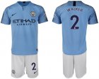 2018-19 Manchester City 2 WALKER Home Soccer Jersey