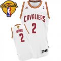 Men's Adidas Cleveland Cavaliers #2 Kyrie Irving Swingman White Home 2016 The Finals Patch NBA Jersey