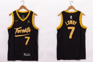 Men Toronto Raptors #7 Kyle Lowry Black 2021 Nike City Edition