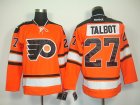 nhl philadelphia flyers #27 talbot orange[black number][2011 new]