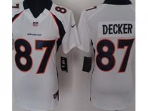 Nike Women NFL Denver Broncos #87 Eric Decker White Jerseys