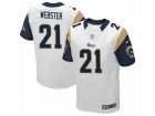 Mens Nike Los Angeles Rams #21 Kayvon Webster Elite White NFL Jersey