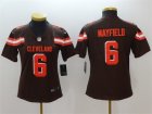 Nike Browns #6 Baker Mayfield Brown Women Vapor Untouchable Limited Jersey