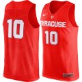 Nike Syracuse Orange #10 Orange Basketball College Jersey03