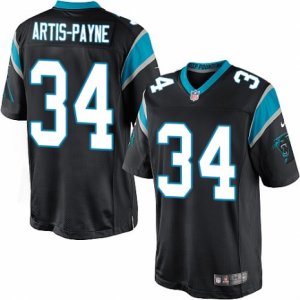 Mens Nike Carolina Panthers #34 Cameron Artis-Payne Limited Black Team Color NFL Jersey