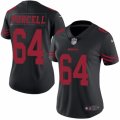 Womens Nike San Francisco 49ers #64 Mike Purcell Limited Black Rush NFL Jersey