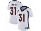 Women Nike Denver Broncos #31 Justin Simmons Vapor Untouchable Limited White NFL Jersey