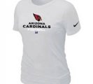 Women Arizona Cardicals White T-Shirt