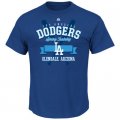 MLB Men's L.A. Dodgers Majestic 2016 Heart and Soul Spring Training T-Shirt - Blue