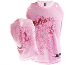 women nba NBA Washington Wizards #2 John Wall pink