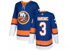 Men Adidas New York Islanders #3 Travis Hamonic Royal Blue Home Authentic Stitched NHL Jersey