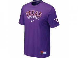 Texas Rangers Purple Nike Short Sleeve Practice T-Shirt