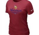 Women Minnesota Vikings Red T-Shirt