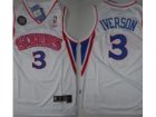 NBA Philadelphia 76ers #3 Allen Iverson White(10th Soul Swingman)