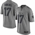 Mens Nike Miami Dolphins #17 Ryan Tannehill Limited Gray Gridiron NFL Jersey