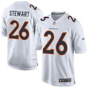 Nike Denver Broncos #26 Darian Stewart White Men Stitched NFL Game Event Jersey