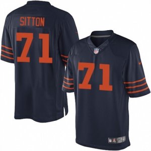 Mens Nike Chicago Bears #71 Josh Sitton Limited Navy Blue 1940s Throwback Alternate NFL Jersey