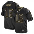 Nike St. Louis Rams #16 Jared Goff Lights Out Black Men Stitched NFL Elite Jersey