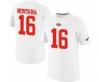 Nike San Francisco 49ers 16 Montana Pride Name & Number T-Shirt White