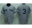 New York Yankees #3 Ruth 2009 world series patchs grey