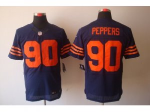 Nike NFL Chicago Bears #90 Julius Peppers Blue Orange number Jerseys(Elite)