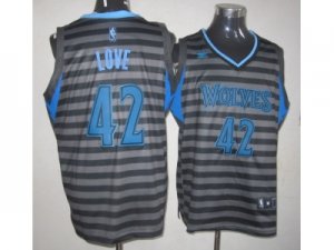 nba minnesota timberwolves #42 love grey[black strip]