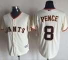 San Francisco Giants #8 Hunter Pence Cream New Cool Base Stitched MLB Jersey