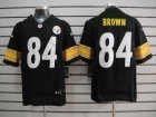 Nike nfl pittsburgh steelers #84 brown black Elite jerseys