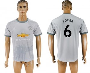 2017-18 Manchester United 6 POGBA Away Thailand Soccer Jersey