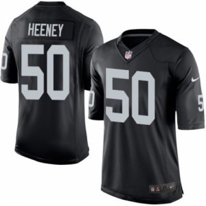 Mens Nike Oakland Raiders #50 Ben Heeney Limited Black Team Color NFL Jersey