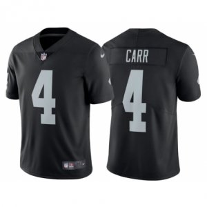 Youth 2017 Oakland Raiders #4 Derek Carr Black Vapor Untouchable Limited Jersey