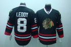 nhl chicago blackhawks #8 leddy black[3rd]