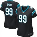 Women Nike Carolina Panthers #99 Kawann Short Black jerseys