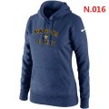 Women New Orleans Saints Heart & Soul Pullover Hoodie Blue