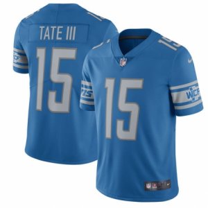Mens Detroit Lions #15 Golden Tate Nike Blue 2017 Limited Jersey