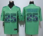 2015 New Nike Seattle Seahawks #25 Sherman Green Strobe Jerseys(Limited)