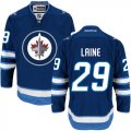 Mens Winnipeg Jets #29 Patrik Laine Navy Blue Home NHL Jersey