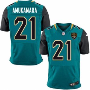 Mens Nike Jacksonville Jaguars #21 Prince Amukamara Elite Teal Green Team Color NFL Jersey