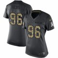 Women's Nike Chicago Bears #96 Akiem Hicks Limited Black 2016 Salute to Service NFL Jersey