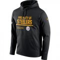 Men's Pittsburgh Steelers Nike Black Circuit Property Of Performance Pullover Hoodie