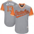 Orioles #13 Manny Machado Mr. Miami Majestic Gray