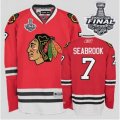 nhl jerseys chicago blackhawks #7 seabrook red[2013 stanley cup]