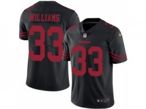 Mens Nike San Francisco 49ers #33 Joe Williams Limited Black Rush NFL Jersey