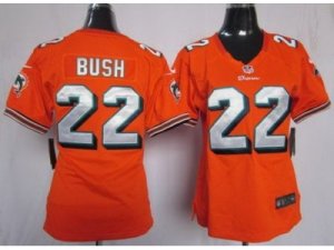 Nike Women Miami Dolphins #22 Reggie Bush Orange Jerseys