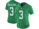 Women Nike Philadelphia Eagles #3 Matt McGloin Limited Green Rush NFL Jersey