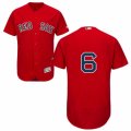 Men's Majestic Boston Red Sox #6 Johnny Pesky Red Flexbase Authentic Collection MLB Jersey