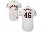 Houston Astros #46 Francisco Liriano Authentic White Home 2017 World Series Bound Flex Base MLB Jersey