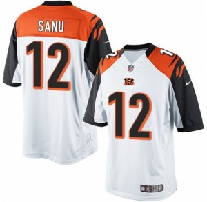 Men\'s Nike Cincinnati Bengals #12 Mohamed Sanu Limited White NFL Jersey